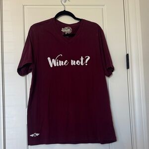 Bark Maroon 'Wine Not?' Women's Short Sleeve Tee
